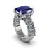 Luxury Emerald Cut Sapphire Engagement Ring - Nadia No. 15 image 1