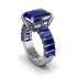 Luxury Emerald Cut Sapphire Engagement Ring - Nadia No. 75 image 1
