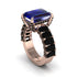 Luxury Emerald Cut Sapphire Engagement Ring - Nadia No. 44 image 1