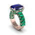 Luxury Emerald Cut Sapphire Engagement Ring - Nadia No. 29 image 1