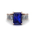 Luxury Emerald Cut Sapphire Engagement Ring - Nadia No. 14 image 2