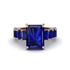 Luxury Emerald Cut Sapphire Engagement Ring - Nadia No. 74 image 2