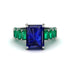 Luxury Emerald Cut Sapphire Engagement Ring - Nadia No. 30 image 2