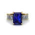 Luxury Emerald Cut Sapphire Engagement Ring - Nadia No. 13 image 2