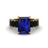Luxury Emerald Cut Sapphire Engagement Ring - Nadia No. 43 image 2