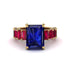Luxury Emerald Cut Sapphire Engagement Ring - Nadia No. 58 image 2