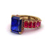 Luxury Emerald Cut Sapphire Engagement Ring - Nadia No. 58 image 3