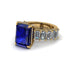 Luxury Emerald Cut Sapphire Engagement Ring - Nadia No. 13 image 3