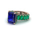 Luxury Emerald Cut Sapphire Engagement Ring - Nadia No. 29 image 3