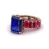 Luxury Emerald Cut Sapphire Engagement Ring - Nadia No. 59 image 3