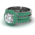 Diamond Halo Luxury Pave Engagement Ring - Sierra No. 18 image 2