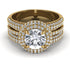 Diamond Halo Luxury Pave Engagement Ring - Sierra No. 1 image 1