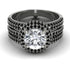 Diamond Halo Luxury Pave Engagement Ring - Sierra No. 33 image 1