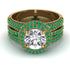 Diamond Halo Luxury Pave Engagement Ring - Sierra No. 16 image 1