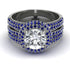 Diamond Halo Luxury Pave Engagement Ring - Sierra No. 63 image 1