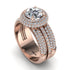 Diamond Halo Luxury Pave Engagement Ring - Sierra No. 2 image 3