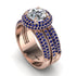 Diamond Halo Luxury Pave Engagement Ring - Sierra No. 62 image 3