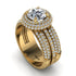 Diamond Halo Luxury Pave Engagement Ring - Sierra No. 1 image 3