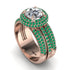 Diamond Halo Luxury Pave Engagement Ring - Sierra No. 17 image 3