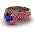 Sapphire Halo Luxury Pave Engagement Ring - Sierra No. 59 image 2