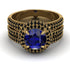 Sapphire Halo Luxury Pave Engagement Ring - Sierra No. 43 image 1