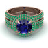 Sapphire Halo Luxury Pave Engagement Ring - Sierra No. 29 image 1