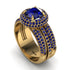 Sapphire Halo Luxury Pave Engagement Ring - Sierra No. 73 image 3