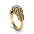 Diamond Majestic Leaf Gold Engagement Ring - Makenna No. 1 image 7