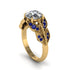 Diamond Majestic Leaf Gold Engagement Ring - Makenna No. 61 image 2