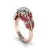 Diamond Majestic Leaf Gold Engagement Ring - Makenna No. 47 image 2