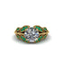 Diamond Majestic Leaf Gold Engagement Ring - Makenna No. 16 image 3