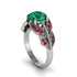 Emerald Majestic Leaf Gold Engagement Ring - Makenna No. 51 image 2