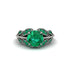 Emerald Majestic Leaf Gold Engagement Ring - Makenna No. 21 image 3