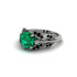 Emerald Majestic Leaf Gold Engagement Ring - Makenna No. 36 image 1