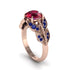 Ruby Majestic Leaf Gold Engagement Ring - Makenna No. 71 image 2
