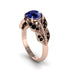 Sapphire Majestic Leaf Gold Engagement Ring - Makenna No. 44 image 2