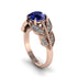 Sapphire Majestic Leaf Gold Engagement Ring - Makenna No. 14 image 2
