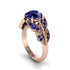 Sapphire Majestic Leaf Gold Engagement Ring - Makenna No. 74 image 2