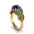 Sapphire Majestic Leaf Gold Engagement Ring - Makenna No. 28 image 2
