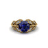 Sapphire Majestic Leaf Gold Engagement Ring - Makenna No. 13 image 3