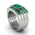 Emerald Majestic Splendor Men's Ring - Shiloh No. 21 image 2