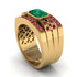 Emerald Majestic Splendor Men's Ring - Shiloh No. 49 image 2