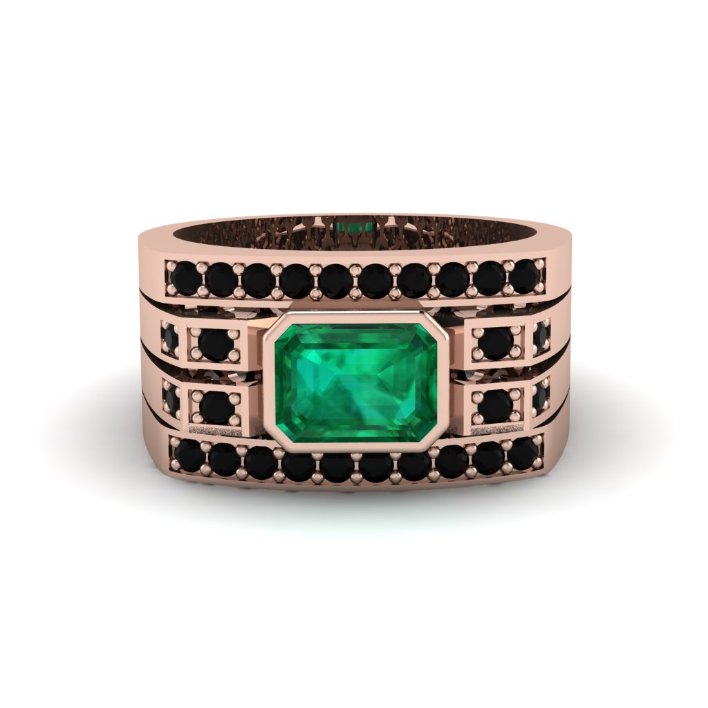 Emerald Majestic Splendor Men's Ring - Shiloh No. 35