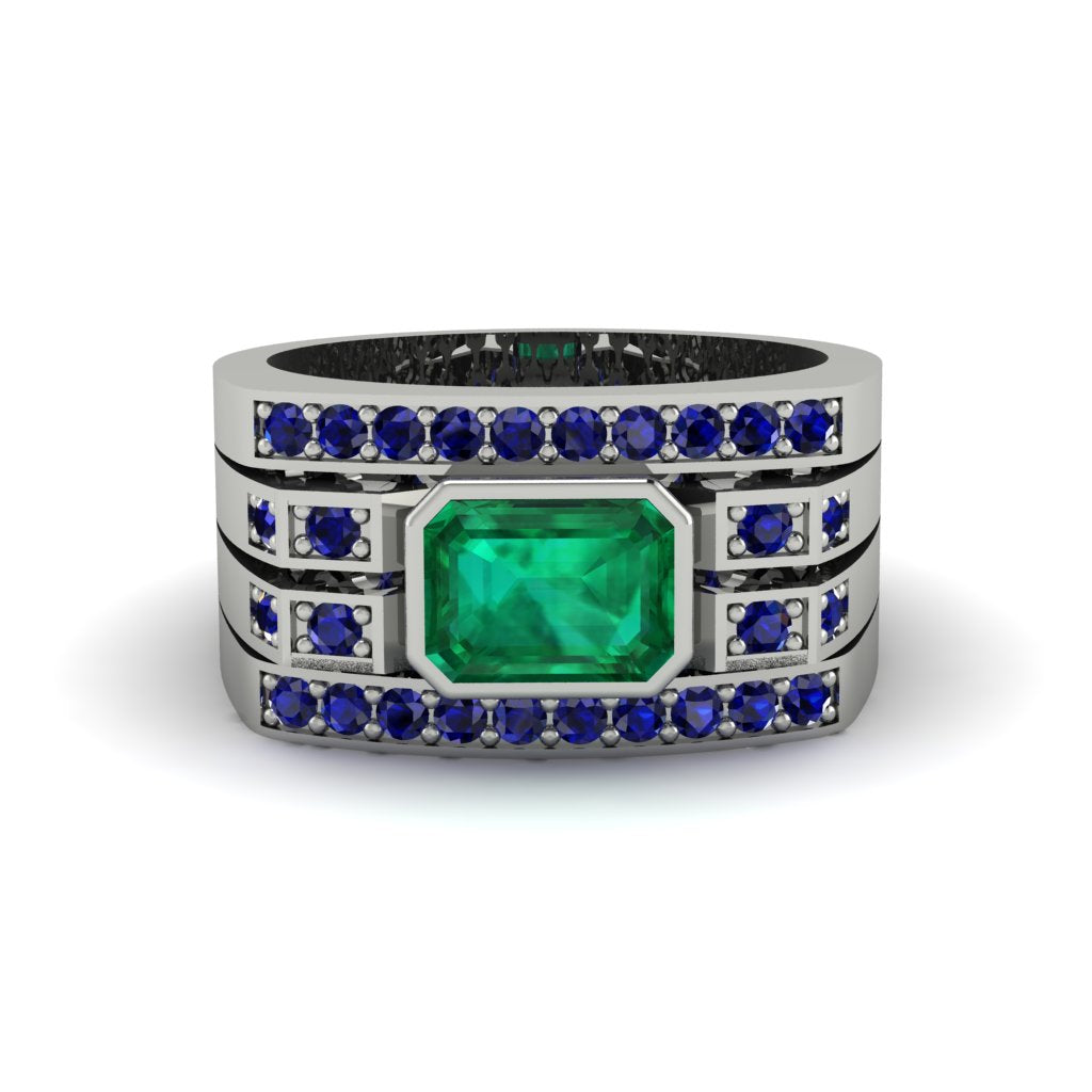 Emerald Majestic Splendor Men's Ring - Shiloh No. 66