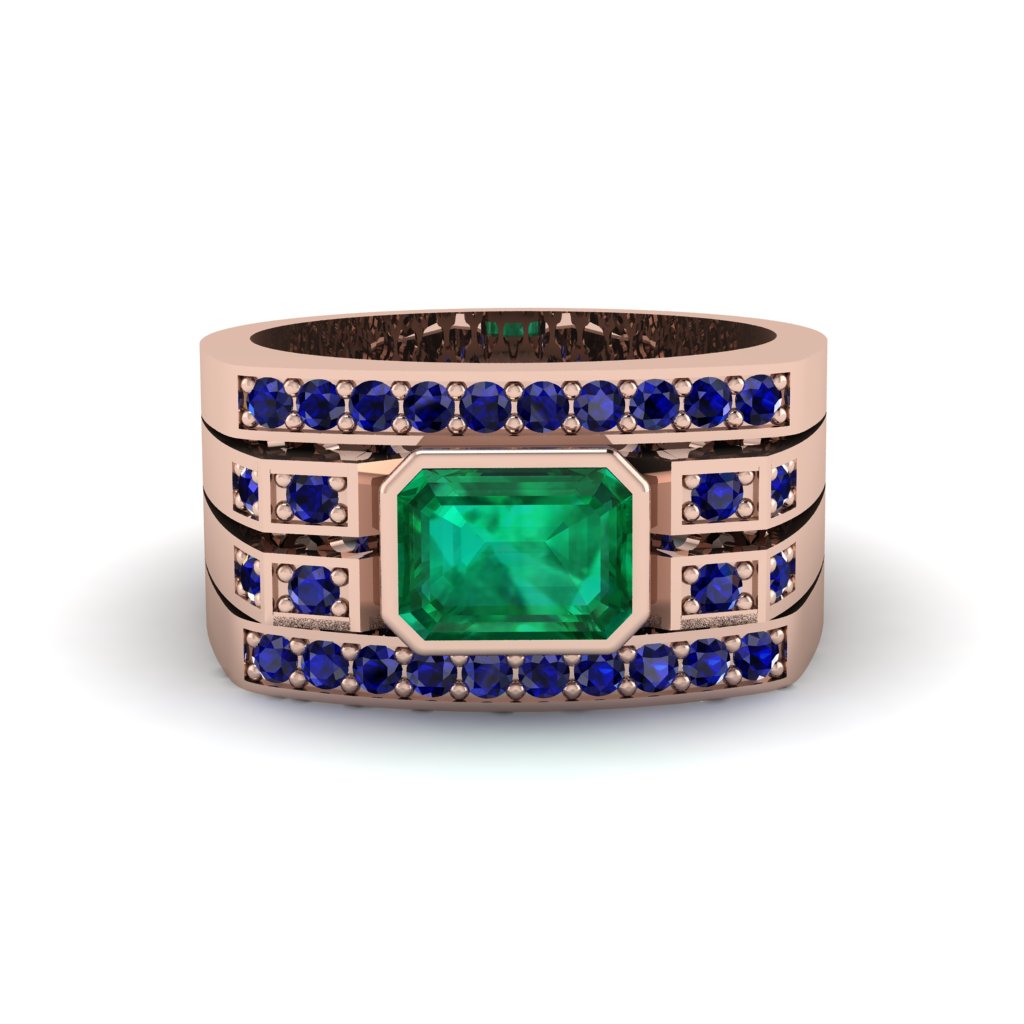 Emerald Majestic Splendor Men's Ring - Shiloh No. 65