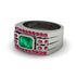 Emerald Majestic Splendor Men's Ring - Shiloh No. 51 image 3