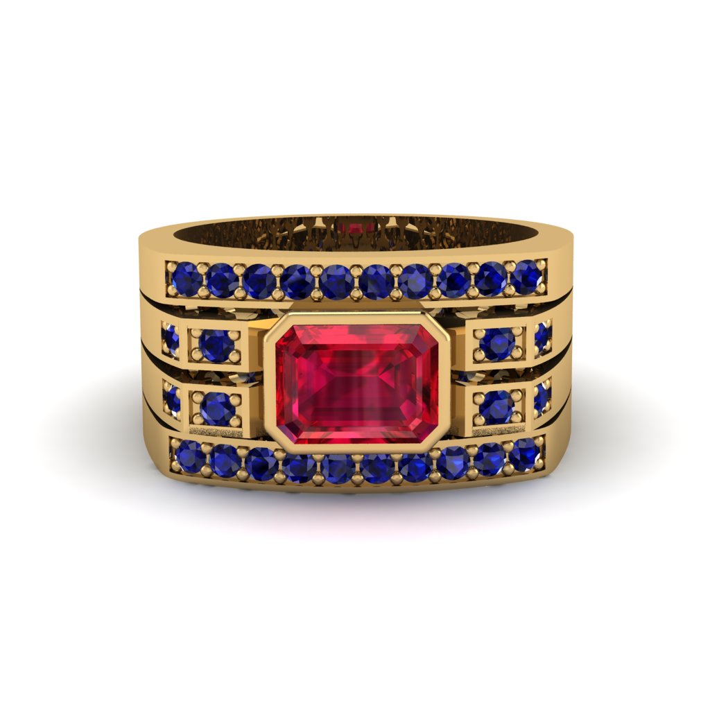 Ruby Majestic Splendor Men's Ring - Shiloh No. 70