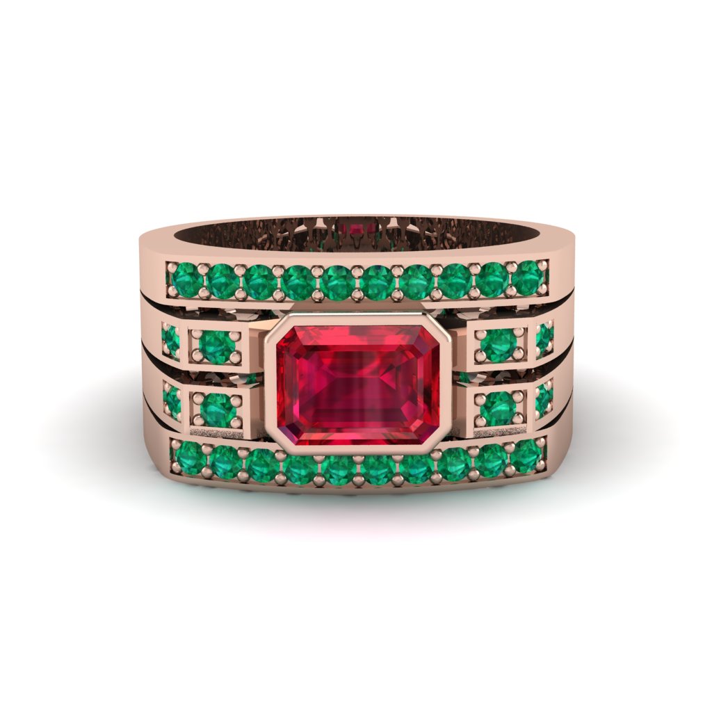 Ruby Majestic Splendor Men's Ring - Shiloh No. 26