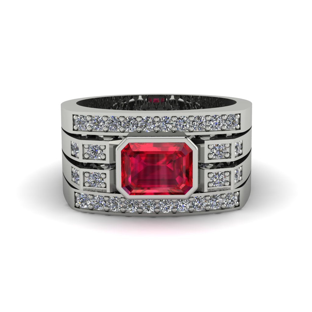 Ruby Majestic Splendor Men's Ring - Shiloh No. 12
