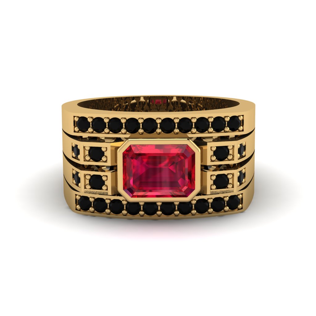Ruby Majestic Splendor Men's Ring - Shiloh No. 40
